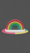 Rainbow Stacking Blocks With Grip Texture