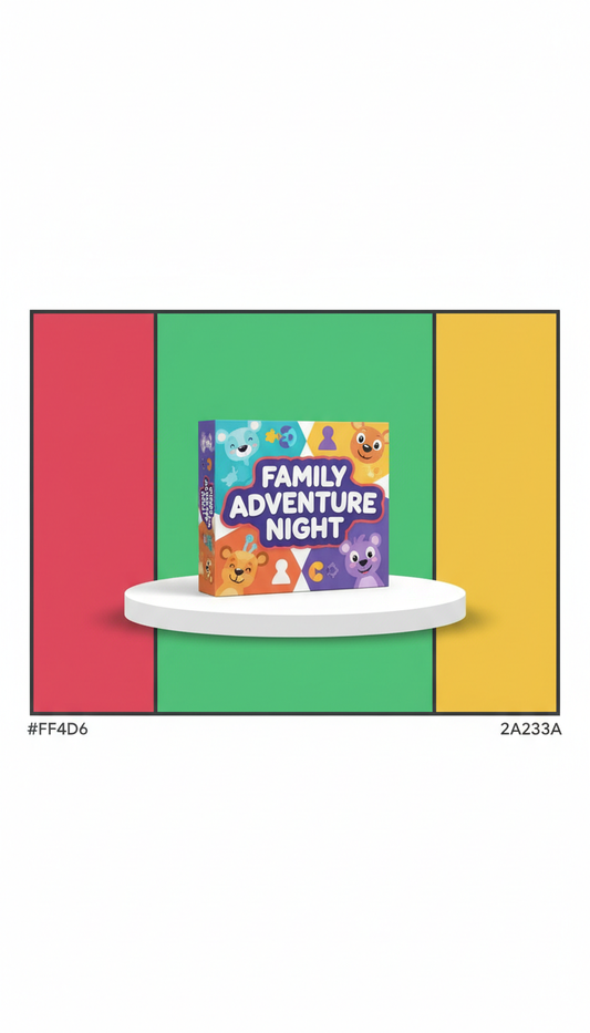 Family Game Night Set With Giant Dice